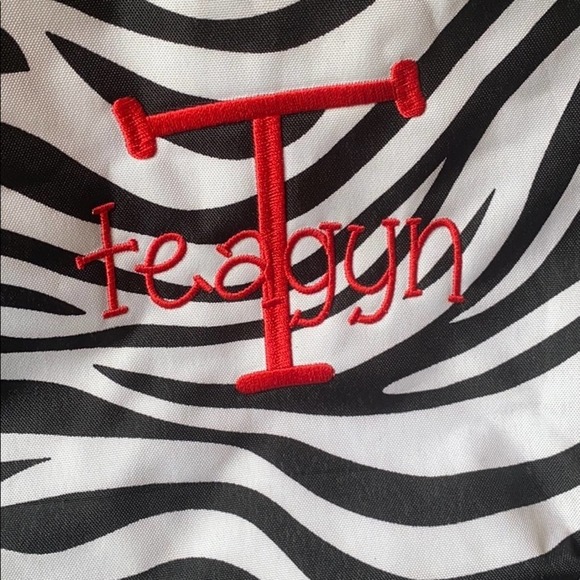 Zebra print Monogrammed Bag “Teagyn” - Picture 3 of 6